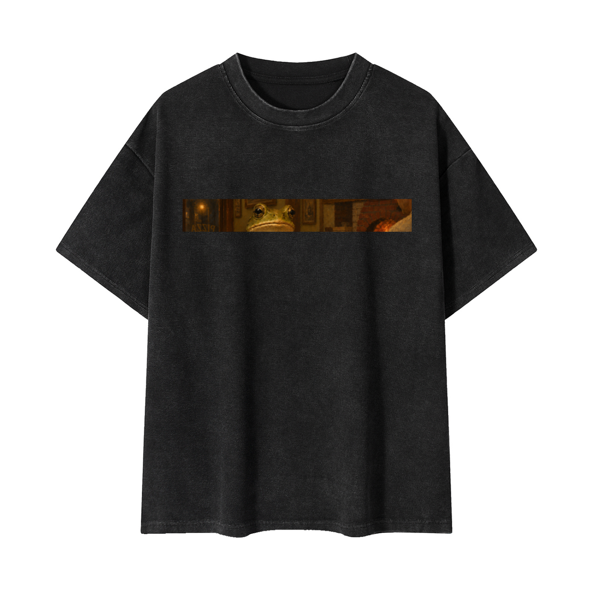Pizza Frog Chapter 1 Washed Oversized Tee