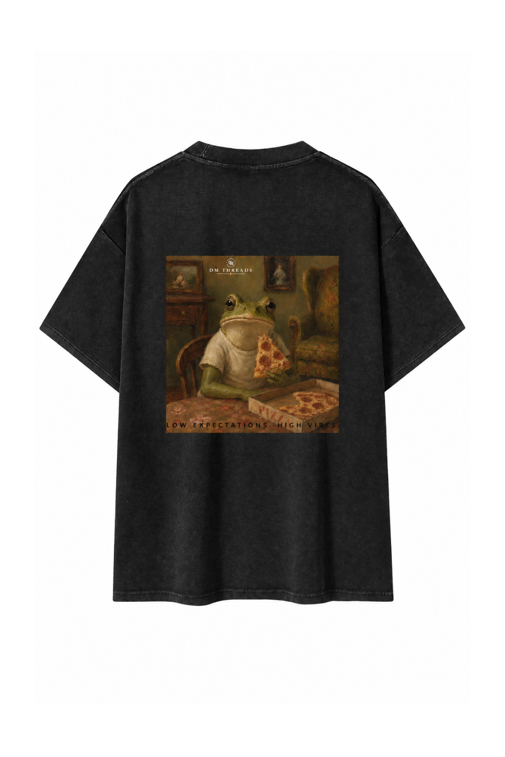 Pizza Frog Chapter 3 Washed Oversized Tee