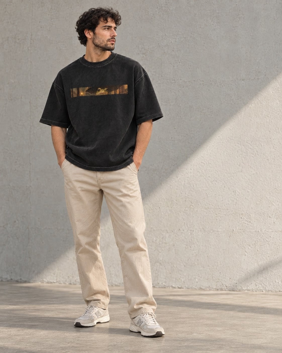Pizza Frog Chapter 2 Washed Oversized Tee