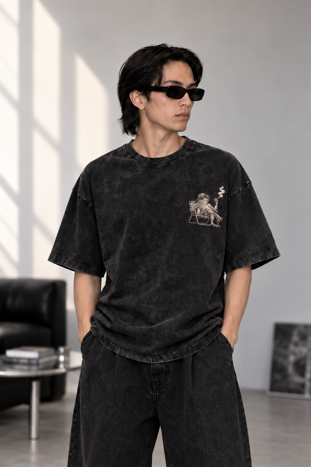 Relaxed Frog Washed Oversize Tee