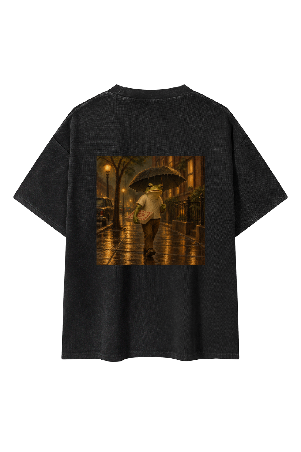 Pizza Frog Chapter 2 Washed Oversized Tee