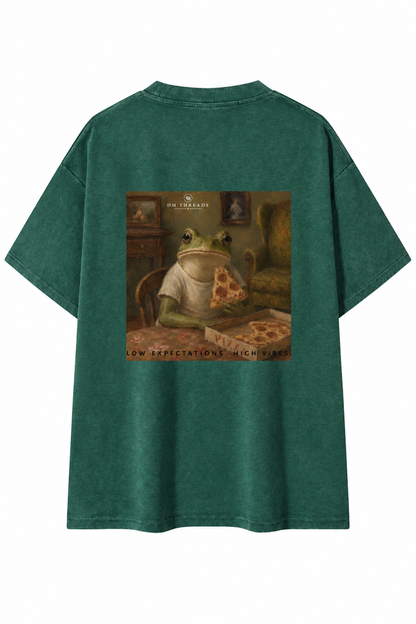 Pizza Frog Chapter 3 Washed Oversized Tee