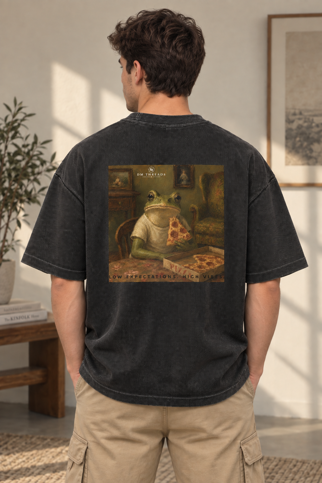 Pizza Frog Chapter 3 Washed Oversized Tee