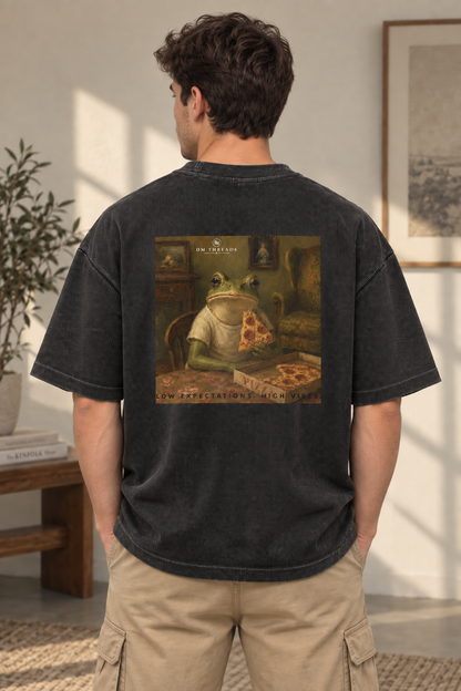Pizza Frog Chapter 3 Washed Oversized Tee