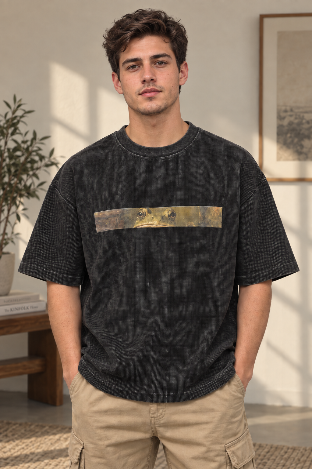Pizza Frog Chapter 3 Washed Oversized Tee