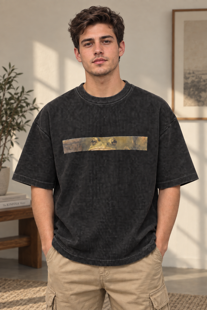 Pizza Frog Chapter 3 Washed Oversized Tee