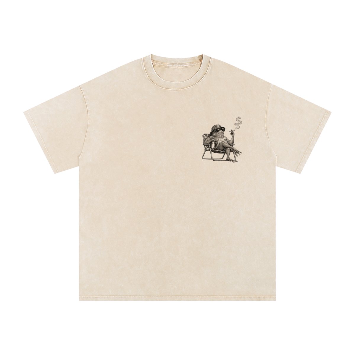 Relaxed Frog Washed Oversize Tee
