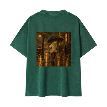 Pizza Frog Chapter 2 Washed Oversized Tee