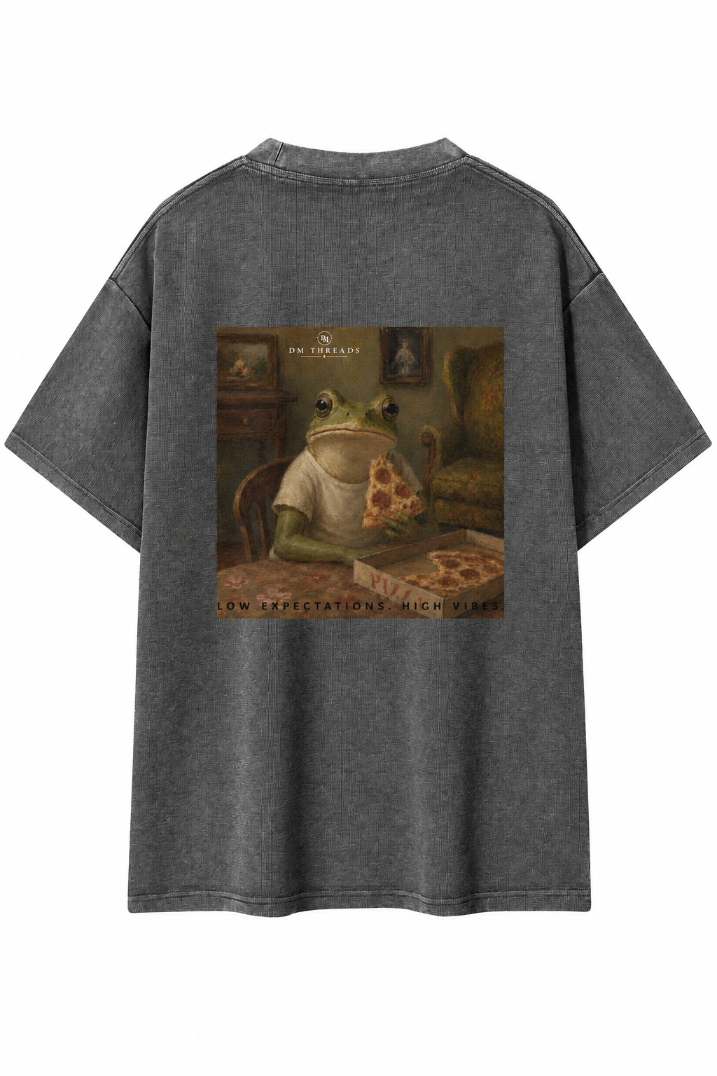 Pizza Frog Chapter 3 Washed Oversized Tee