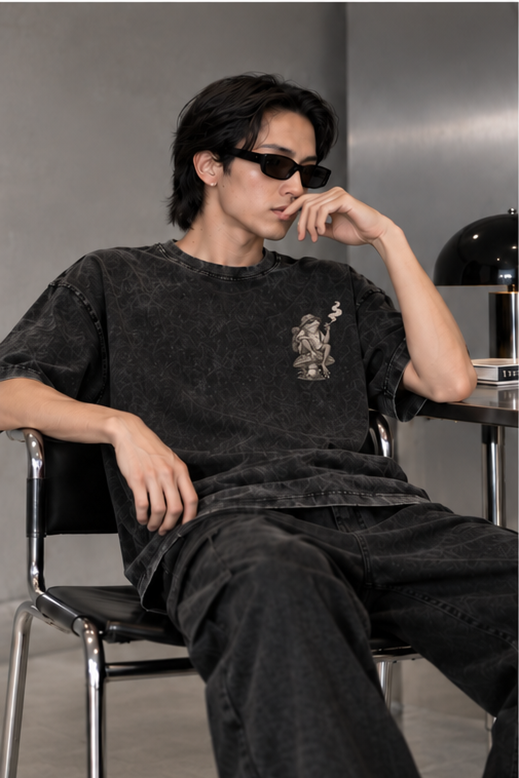 Relaxed Frog Washed Oversize Tee