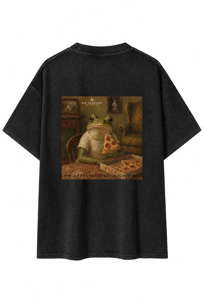 Pizza Frog Chapter 3 Washed Oversized Tee